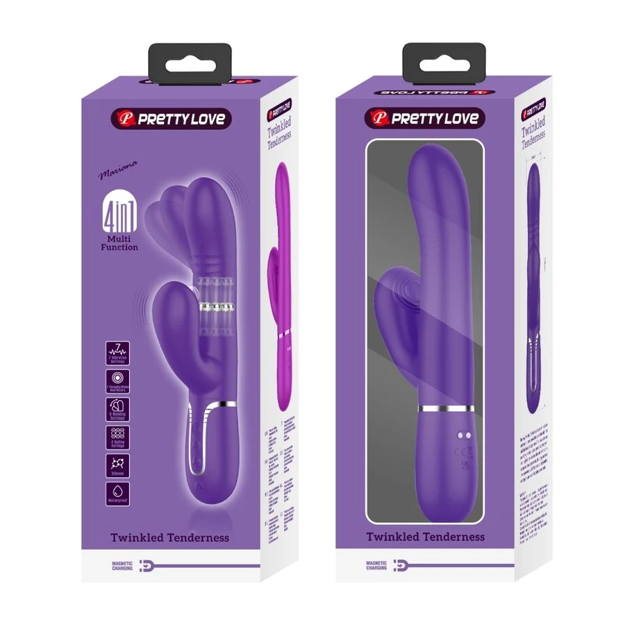 PRETTY LOVE - VIBRATEUR MULTIFONCTION G-SPOT VIOLET